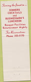 Matchbook Cover - Red Cedars Southfield MI