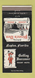 Matchbook Cover - Golfing Buccaneer Resort Motel Naples FL 30 Strike