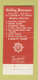 Matchbook Cover - Golfing Buccaneer Resort Motel Naples FL 30 Strike