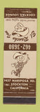 Matchbook Cover - El Rancho Inn Stockton CA