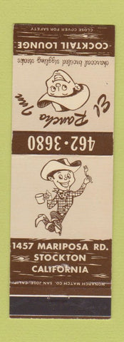 Matchbook Cover - El Rancho Inn Stockton CA