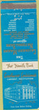 Matchbook Cover - Bank Cameron Elton Kinder Oberlin Sulphur Welsh LA