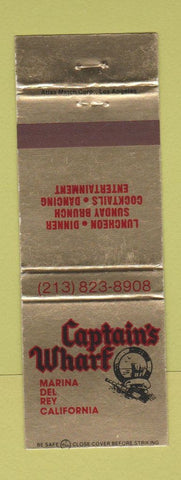 Matchbook Cover - Captain's Wharf Marina Del Rey CA