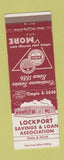 Matchbook Cover - Lockport Savings and Loan IL