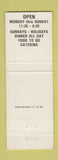 Matchbook Cover - Swedish Inn Smorgasbord Montrose CA