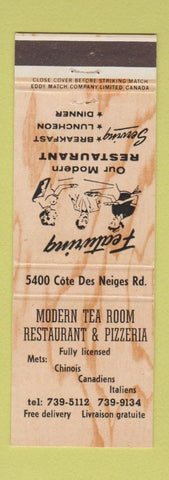 Matchbook Cover - Modern Tea Room Pizza QC?