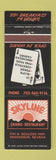 Matchbook Cover - Skyline Casino Restaurant Henderson NV