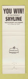 Matchbook Cover - Skyline Casino Restaurant Henderson NV