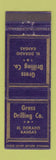 Matchbook Cover - Gross Drilling Company El Dorado KS