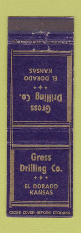 Matchbook Cover - Gross Drilling Company El Dorado KS