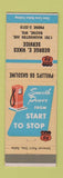 Matchbook Cover - George Vikes Phillips 66 oil gas Racine WI
