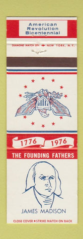Matchbook Cover - James Madison Diamond Presidents