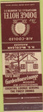 Matchbook Cover - Dodgel Hotel Washington DC