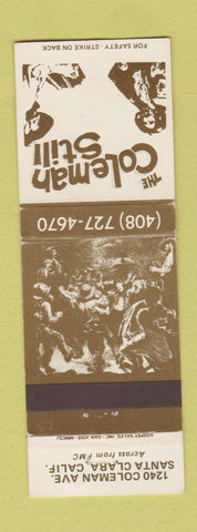 Matchbook Cover - The Coleman Still Santa Clara CA