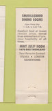Matchbook Cover - George's Smorgasbord San Bernardino CA WEAR