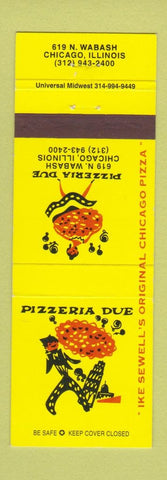 Matchbook Cover - Pizzeria Due Chicago IL girlie