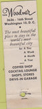 Matchbook Cover - Woodner Hotel Washington DC