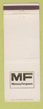 Matchbook Cover - Massey Ferguson Tractors Shoffner Caldwell KS WEAR