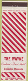 Matchbook Cover - The Wayne Crookston MN