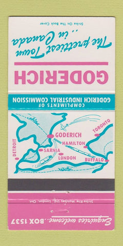 Matchbook Cover - Goderich ON Industrial Commission 30 Strike