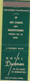 Matchbook Cover - Hotel Duckman Minneapolis MN