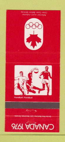 Matchbook Cover - 1976 Canada Olympics Handball RED 30 Strike