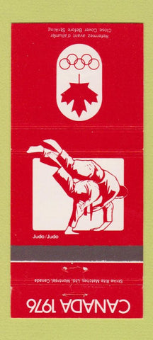 Matchbook Cover - 1976 Canada Olympics Judo RED 30 Strike