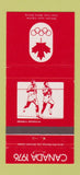 Matchbook Cover - 1976 Canada Olympics Athletics RED 30 Strike