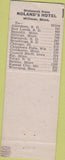 Matchbook Cover - Noland's Motel Willmar MN