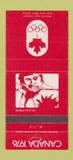 Matchbook Cover - 1976 Canada Olympics Archery RED 30 Strike