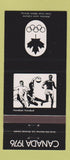 Matchbook Cover - 1976 Canada Olympics Handball BLACK 30 Strike