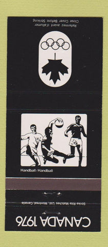 Matchbook Cover - 1976 Canada Olympics Handball BLACK 30 Strike