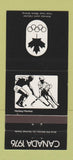 Matchbook Cover - 1976 Canada Olympics Hockey BLACK 30 Strike