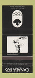 Matchbook Cover - 1976 Canada Olympics Basketball BLACK 30 Strike