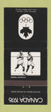 Matchbook Cover - 1976 Canada Olympics Athletics BLACK 30 Strike