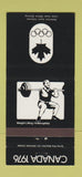 Matchbook Cover - 1976 Canada Olympics Weight Lifting BLACK 30 Strike