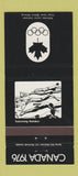 Matchbook Cover - 1976 Canada Olympics Swimming BLACK 30 Strike