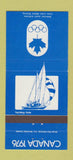 Matchbook Cover - 1976 Canada Olympics Yachting BLUE 30 Strike