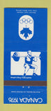 Matchbook Cover - 1976 Canada Olympics Weight Lifting BLUE 30 Strike