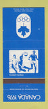 Matchbook Cover - 1976 Canada Olympics Handball BLUE 30 Strike