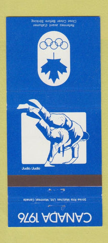 Matchbook Cover - 1976 Canada Olympics Judo BLUE 30 Strike