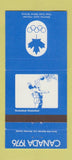 Matchbook Cover - 1976 Canada Olympics Basketball BLUE 30 Strike
