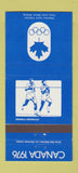 Matchbook Cover - 1976 Canada Olympics Athletics BLUE 30 Strike