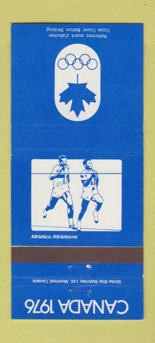 Matchbook Cover - 1976 Canada Olympics Athletics BLUE 30 Strike