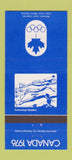 Matchbook Cover - 1976 Canada Olympics Swimming BLUE 30 Strike