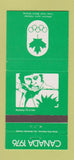 Matchbook Cover - 1976 Canada Olympics Archery GREEN 30 Strike