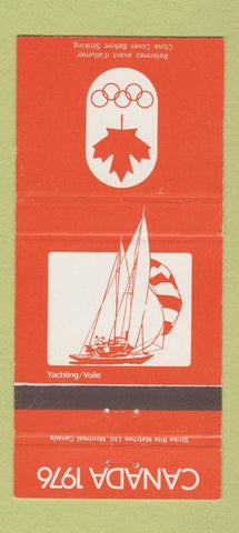 Matchbook Cover - 1976 Canada Olympics Yachting ORANGE 30 Strike
