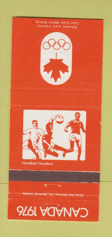 Matchbook Cover - 1976 Canada Olympics Handball ORANGE 30 Strike