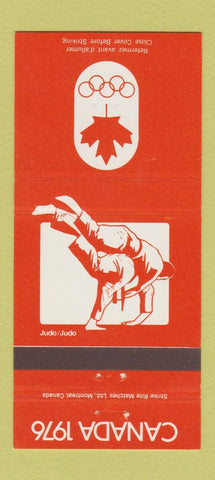 Matchbook Cover - 1976 Canada Olympics Judo ORANGE 30 Strike