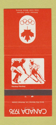 Matchbook Cover - 1976 Canada Olympics Hockey ORANGE 30 Strike